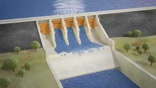 Seqwater explains How gated dams work animation [upl. by Adnirol]