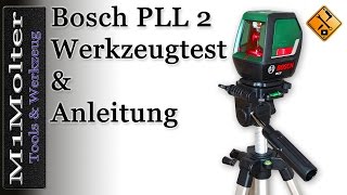 PLL 2 Bosch Bedienung und Funktionen des Kreuzlinienlasers von M1Molter [upl. by Assil817]