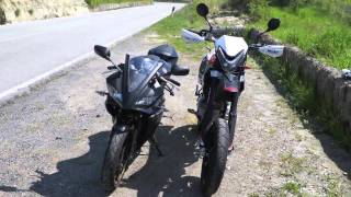 Yamaha YZF r125 vs Beta rr 125 lc [upl. by Ahsaetal988]