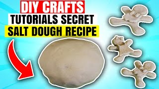 How to make easy DIY SALT DOUGH  Our secret basic recipe ingredients [upl. by Nitsraek]