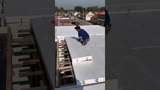 Removable module light steel insulation roof panels installation [upl. by Kwan]