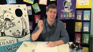 Jeff Kinneys Cartoon Class  How to draw Greg Heffley [upl. by Pardo]