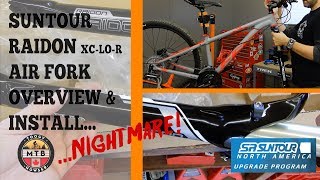 SR Suntour Raidon XCLOR Fork Quick Review and how NOT to install [upl. by Ardnuyek546]