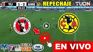 América vs Tijuana en vivo donde ver a que hora juega América vs Tijuana Liga MX Apertura 2024 [upl. by Hertha]