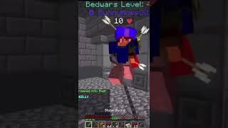 1v2 with Music DEBUFF minecraft bedwars [upl. by Odnomor]