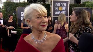 77th Golden Globes Red Carpet Helen Mirren [upl. by Hanser]