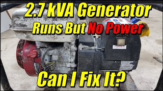 27kVA Generator  No Voltage Output  Can I Fix It [upl. by Kowal]