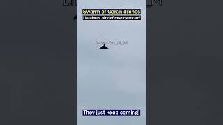 Massive Geran Drone Swarm Spotted – Air Defenses Overwhelmed [upl. by Ytsanyd]