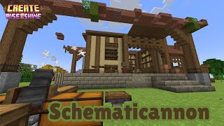 Building with CREATEs Schematicannon 🛠 Minecraft Steampunk EP10 [upl. by Eittak277]