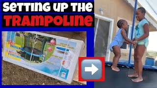 How to set up a 12ft SportsPower trampoline  finally assembled [upl. by Yellas753]