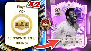 OPENING X2 88 FUT BIRTHDAY ICON PLAYER PICKS  6X 83x10s [upl. by Olyhs779]