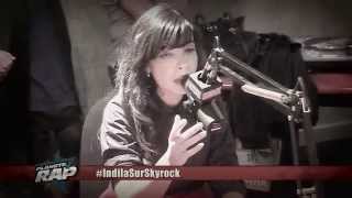 Indila  Medley  Skyrock version acoustique  Live [upl. by Helenka]