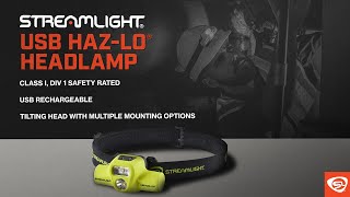 Streamlight USB HAZLO® Headlamp [upl. by Naillig]