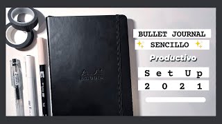 SET UP BULLET JOURNAL 2021 minimalista [upl. by Roeser]