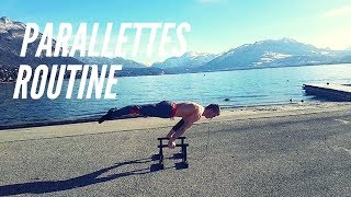 Parallettes Exercises  RAMASS Fitness Parallette 2018 [upl. by Wilde37]