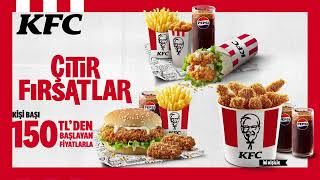 KFC Çıtır Fırsat Menüler Kişi Başı 150 TL [upl. by Haelhsa]