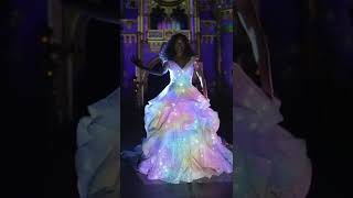 Fairy Tale Disney Wedding Dress Lights Up With Projection Mapping Technology Shorts [upl. by Negriv703]