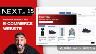 🔴 Lets build a Full Stack ECommerce App with NEXTJS 15 Sanity Stripe Clerk Tailwind TS [upl. by Erdnaid580]
