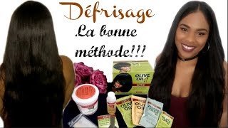 Comment se défriser les cheveux soismême  LA BONNE MÉTHODE [upl. by Eyak]