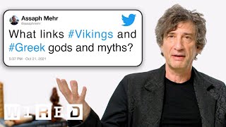 Neil Gaiman Answers Mythology Questions From Twitter  Tech Support  WIRED [upl. by Namdor]