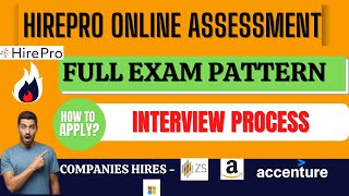 How To Prepare For HirePro  Online Assessment  Exam Pattern  Interview Rounds  Off Campus Drive [upl. by Annav]