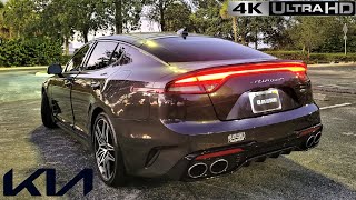 2022 Kia Stinger GT2 AWD  POV Night Drive 4K Binaural Audio Harman Kardon Sound System [upl. by Ahsinit]