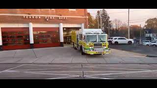 Yeadon Fire Co  Ambulance 16 amp Squad 16 Responding [upl. by Eesdnyl496]