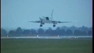 Tu22M3 BackfireC low pass and landing [upl. by Akcira]