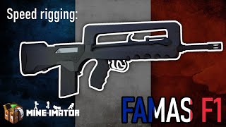 FAMAS F1 Speed rigging  Mineimator [upl. by Alel]