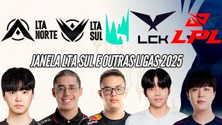 JANELA LTA SUL e OUTRAS LIGAS  TATU CHEGANDO TIMES DA LLA MUITO FORTES CHOVY na LPL [upl. by Unni]