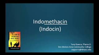 CC How to Pronounce indomethacin Indocin Backbuilding Pharmacology [upl. by Lraed943]