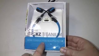 AfterShokz Trekz Titanium Open Ear Bone Conduction Headphones Unboxing Review [upl. by Durr]