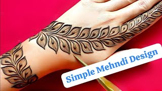 Simple amp Easy Mehndi Designs For Beginners StepByStep Tutorial [upl. by Notyep]