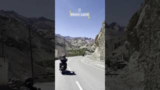 Lamayuru moonland biker lehladakh buddha india shorts asmr travel justwravel [upl. by Kartis388]