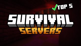 Top 5 Best Minecraft 1213 Survival Servers2024 [upl. by Garrik925]