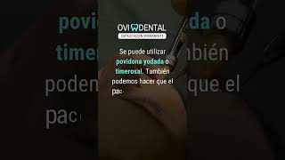 Aplicar antiséptico tópico en la zona de inyección AnestesiaDental Ovidental [upl. by Eizzil630]