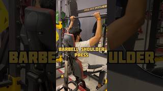 Barbell shoulders press smith machine shoulder workout for beginners build strong shoulders [upl. by Kery720]