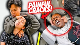 THE MOST PAINFUL BACK CRACKS COMPILATION 😱  Chiropractic Adjustment Shorts Dr Tubio [upl. by Lenhart]