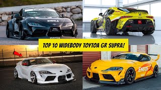 TOP 10 Widebody Kits for Toyota Supra GR 20212022  LIBERTY WALK GR SUPRA PANDEM GR SUPRA WIDEBODY [upl. by Acirt]