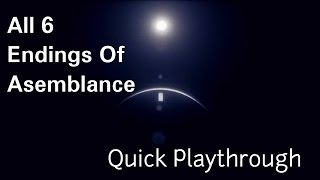 ALL Endings Of Asemblance  Quick Playthrough [upl. by Alamap]