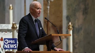 WATCH Biden delivers eulogy at Ethel Kennedys memorial service [upl. by Bettine]