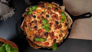 Focaccia Bread recipe  how to make FOCACCIA Dough best soft and crispy focaccia bread recipe [upl. by Jabin]