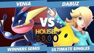 Smash Ultimate Tournament  Venia Greninja Vs Dabuz Rosalina SSBU Xeno 195 Winners Semis [upl. by Ysset]