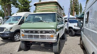 Vintage 1971 Ford Econoline 4x4 Sportsmobile Resto Mod One of the First Built [upl. by Aes]