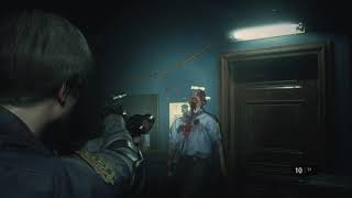 RESIDENT EVIL 2 Leon Police Station 1F Fire Escape Watchmans Room East Office 190420 [upl. by Ursi]