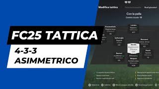 433 Asimmetrico  FC25 Tattica 2 [upl. by Ahsian623]