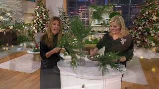 Simply Stunning Outdoor Real Touch Cascading Greens Picks by Janine Graff on QVC [upl. by Ajnot]