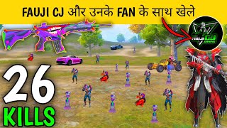 🔥26 kills solo 😱❗Today i playing with fauji cj gaming and random fans 😱❗ [upl. by Lamaaj]