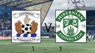 Kilmarnock v Hibernian 11 Last minute penalty secures a draw [upl. by Smukler769]