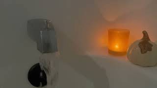 Low Pressure Bathtub Running ASMR  Candle No Plug  Sounds for Sleep [upl. by Htomit]